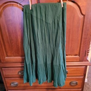 Aerie green maxi skirt